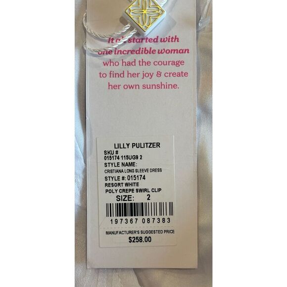 Lilly Pulitzer Cristiana Mini Dress in White NWT Size 2 - Picture 6 of 7